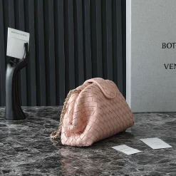 Alternative view of BOTTEGA VENETA Clutches Bags Intrecciato Leather Pink-Gold 31.5X16.5X11CM A13010063740