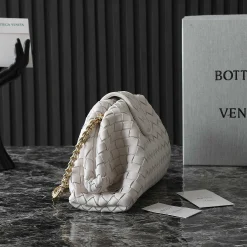 Alternative view of BOTTEGA VENETA Clutches Bags Intrecciato Leather White 31.5X16.5X11CM A13010063753