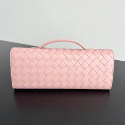 Alternative view of BOTTEGA VENETA Clutches Bags Intreccio Lambskin Pink-Gold 31x13x3 F8010064252