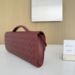 Alternative view of BOTTEGA VENETA Clutches Bags Lamb Leather Burgundy-Gold 31X13X3CM F8010064339