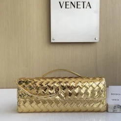 BOTTEGA VENETA Clutches Bags Lamb Leather Gold 31X13X3CM F8010064311