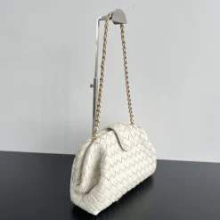 Alternative view of BOTTEGA VENETA Clutches Bags Lamb Leather White-Gold 31.5X16.5X11CM A13010063749
