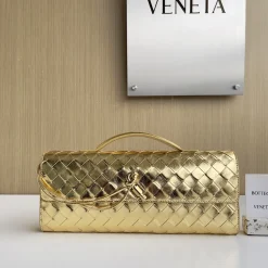 BOTTEGA VENETA Clutches Bags Lambskin Gold 31X13X3CM F8010064237