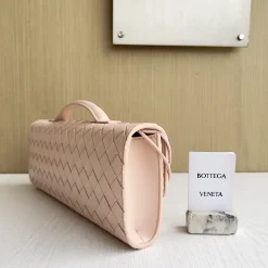 Alternative view of BOTTEGA VENETA Clutches Bags Lambskin Pink-Gold 31X13X3CM F8010064361