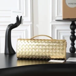 Alternative view of BOTTEGA VENETA Clutches Bags Nappa Lamb Gold 31X13X3CM F8010064486
