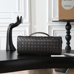 Alternative view of BOTTEGA VENETA Clutches Bags Nappa Lambskin Brown-Gold 31X13X3CM F8010064504