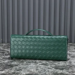 Alternative view of BOTTEGA VENETA Clutches Bags Nappa Lambskin Green-Gold 31X13X3CM F8010064345