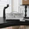 BOTTEGA VENETA Clutches Bags Nappa Lambskin Silver 31X13X3CM F8010064488