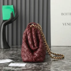 Alternative view of BOTTEGA VENETA Clutches Bags Padded Intrecciato Leather Burgundy-Gold 31.5x16.5x11 A13010063705