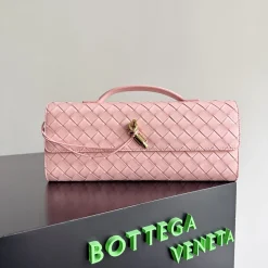 BOTTEGA VENETA Clutches Bags Pink-Gold 31X13X3CM F8010064446