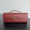 BOTTEGA VENETA Clutches Bags Red-Gold 31X13X3CM F8010064391