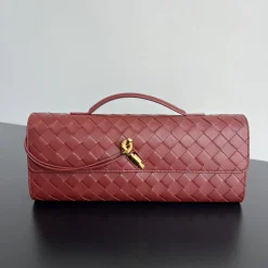 BOTTEGA VENETA Clutches Bags Red-Gold 31X13X3CM F8010064391