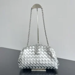 BOTTEGA VENETA Clutches Bags Silver 31.5X16.5X11CM A13010063689