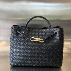 BOTTEGA VENETA Shoulder Bags Black-Gold 32.5X24X12CM A13010065682
