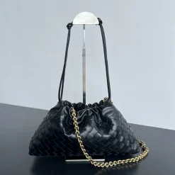 BOTTEGA VENETA Shoulder Bags Black-Gold 33X19X8CM H5010064152