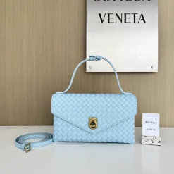 BOTTEGA VENETA Shoulder Bags Blue-Gold 16X25X5.5CM H3010062610