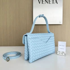 Alternative view of BOTTEGA VENETA Shoulder Bags Blue-Gold 16X25X5.5CM H3010062610