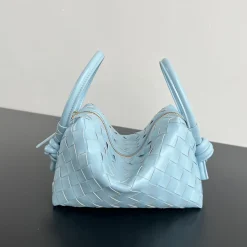BOTTEGA VENETA Shoulder Bags Blue-Gold 19X12X9CM F8010065219