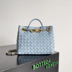 BOTTEGA VENETA Shoulder Bags Blue-Gold 25X22X10.5CM I8010063775