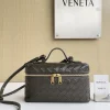 BOTTEGA VENETA Shoulder Bags Brown-Gold 22X12.5X5CM F8010064835