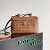 BOTTEGA VENETA Shoulder Bags Brown-Gold 22X12.5X5CM F8010064858