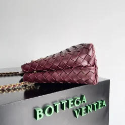Alternative view of BOTTEGA VENETA Shoulder Bags Burgundy-Gold 25X22X10.5CM I8010063781