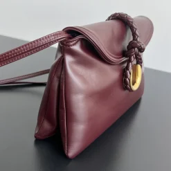 Alternative view of BOTTEGA VENETA Shoulder Bags Burgundy-Gold 27.5X16X6CM G5010064087