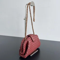 Alternative view of BOTTEGA VENETA Shoulder Bags Burgundy-Gold 27X15X8CM I4010063609