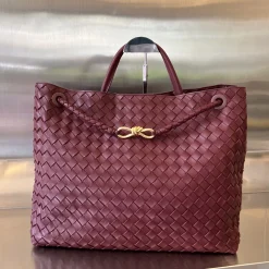 BOTTEGA VENETA Shoulder Bags Burgundy-Gold 45X22X34CM A88010065530