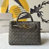 BOTTEGA VENETA Shoulder Bags Gray-Gold 20X15X9CM H3010063877