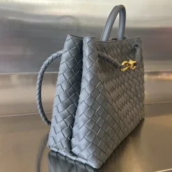 Alternative view of BOTTEGA VENETA Shoulder Bags Gray-Gold 32.5X24X12CM A13010065680
