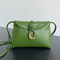 BOTTEGA VENETA Shoulder Bags Green-Gold 27.5X16X6CM G5010064091