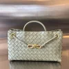 BOTTEGA VENETA Shoulder Bags Green-Gold 29X18X10CM I8010063953
