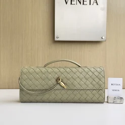 BOTTEGA VENETA Shoulder Bags Green-Gold 31X13X3CM F8010064314