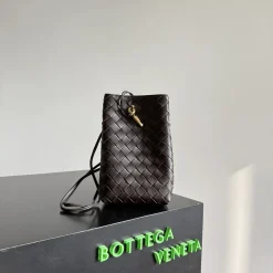 BOTTEGA VENETA Shoulder Bags Intrecciato Leather Brown-Gold 14X21.5X7CM H0010064956