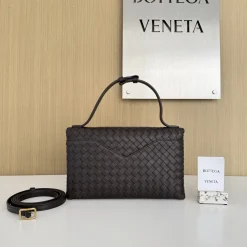 Alternative view of BOTTEGA VENETA Shoulder Bags Intrecciato Leather Brown-Gold 16X25X5.5CM H3010062614