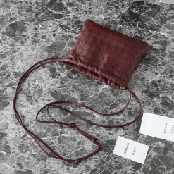 Alternative view of BOTTEGA VENETA Shoulder Bags Intrecciato Leather Burgundy 21X16.6X1CM F8010064159