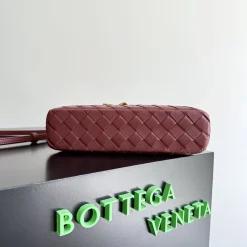 Alternative view of BOTTEGA VENETA Shoulder Bags Intrecciato Leather Burgundy-Gold 22X12.5X5CM F8010064877