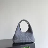 BOTTEGA VENETA Shoulder Bags Intrecciato Leather Grey 33X20X16.5CM A28010065076