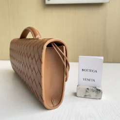Alternative view of BOTTEGA VENETA Shoulder Bags Lamb Leather Brown-Gold 31X13X3CM F8010064303