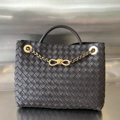 BOTTEGA VENETA Shoulder Bags Lamb Leather Brown-Gold 32.5X24X12CM A23010063851