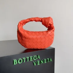 BOTTEGA VENETA Shoulder Bags Lamb Leather Orange 23X15X5CM E6010061965