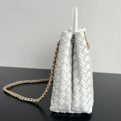 Alternative view of BOTTEGA VENETA Shoulder Bags Lamb Leather White-Gold 32.5X24X12CM A23010063869
