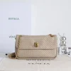 BOTTEGA VENETA Shoulder Bags Lambskin Beige-Gold 27X16X6CM I3010065285