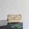 BOTTEGA VENETA Shoulder Bags Lambskin Leather Beige-Gold 27X16X6CM I3010065297