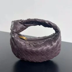 BOTTEGA VENETA Shoulder Bags Lambskin Leather Brown-Gold 23X28X8CM E6010061994