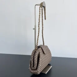 Alternative view of BOTTEGA VENETA Shoulder Bags Lambskin Leather Brown-Gold 27X15X8CM I4010063618