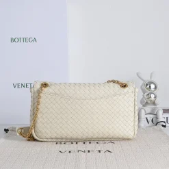 Alternative view of BOTTEGA VENETA Shoulder Bags Lambskin Leather Cream-Gold 27X16X6CM I3010065287