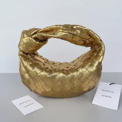 BOTTEGA VENETA Shoulder Bags Lambskin Leather Gold 23X15X5CM E8010061349