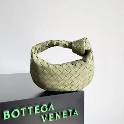 BOTTEGA VENETA Shoulder Bags Lambskin Leather Green 23X15X5CM E6010061676